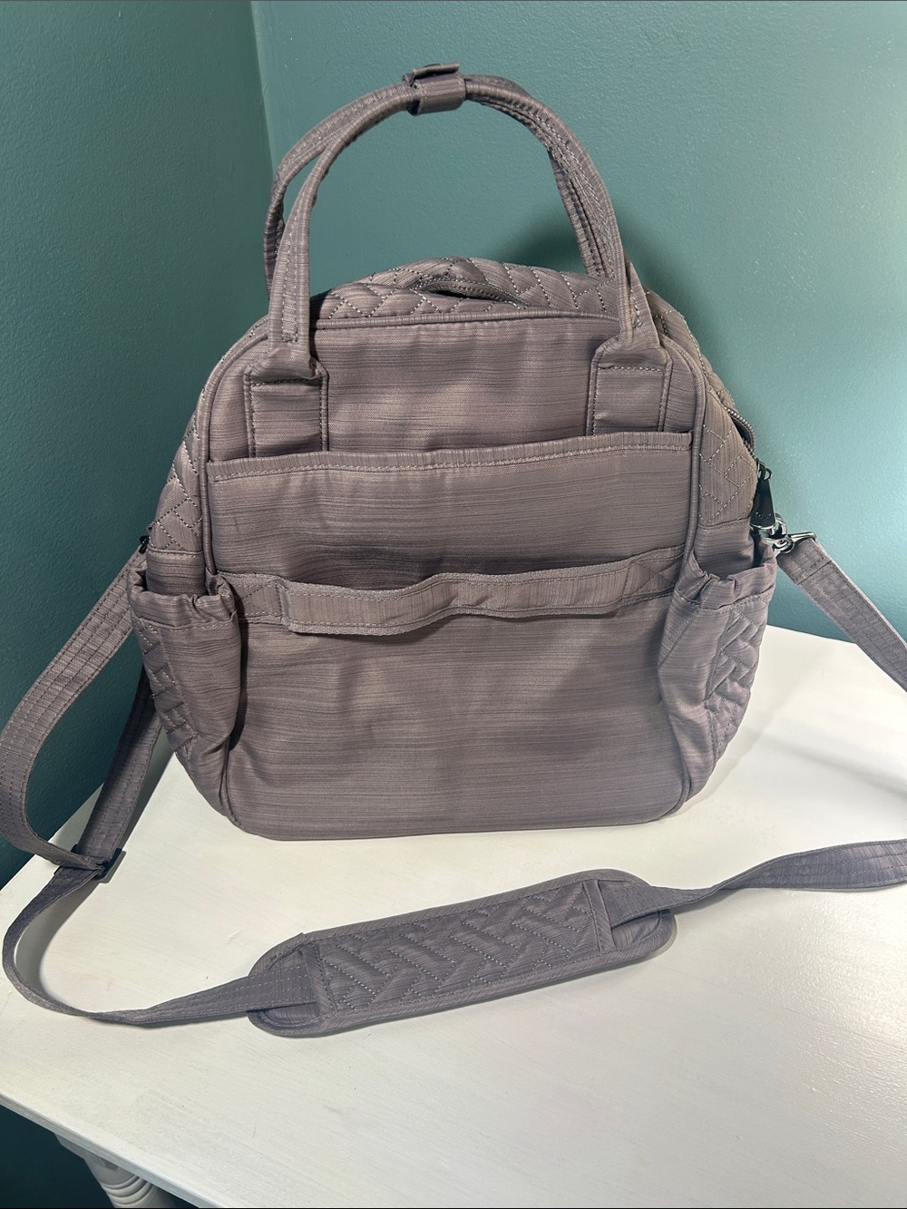 Lug Mini Puddle Jumper Bag in Heather Gray - Picture 2 of 7